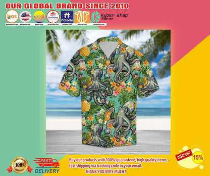 Octopus Hawaiian Shirt, Hawaiian Shirt Gift, Christmas Gift