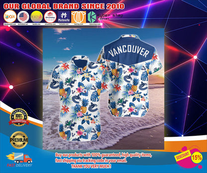 Vancouver Canucks Hawaiian Shirt, Hawaiian Shirt Gift, Christmas Gift