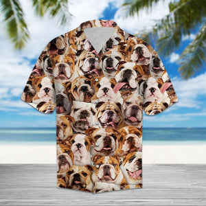 Abundant Bulldog At Home Design Hawaiian Shirt, Hawaiian For Gift