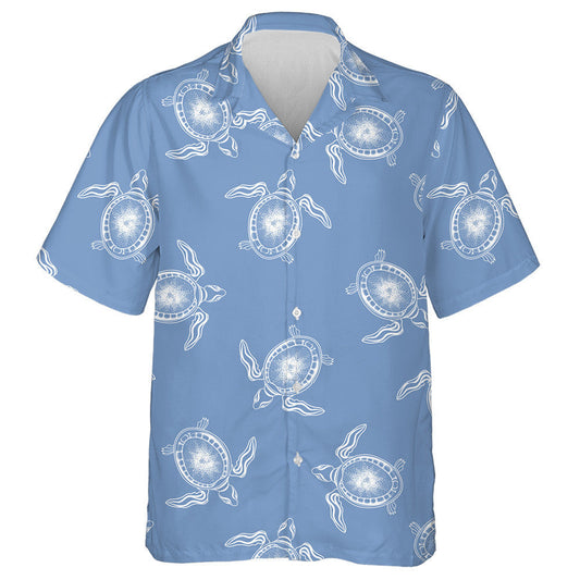 Underwater Sealife With Seaweed Plants Fishes And Turtles Hawaiian Shirt, Hawaiian Shirt Gift, Christmas Gift