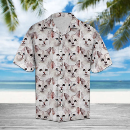 Cool Burmilla Awesome Animal Face Collection Themed Hawaiian Shirt, Hawaiian Shirt Gift, Christmas Gift