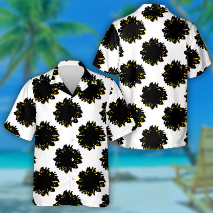 Wild Meadow Sunflower Isolated On White Background Hawaiian Shirt, Hawaiian Shirt Gift, Christmas Gift