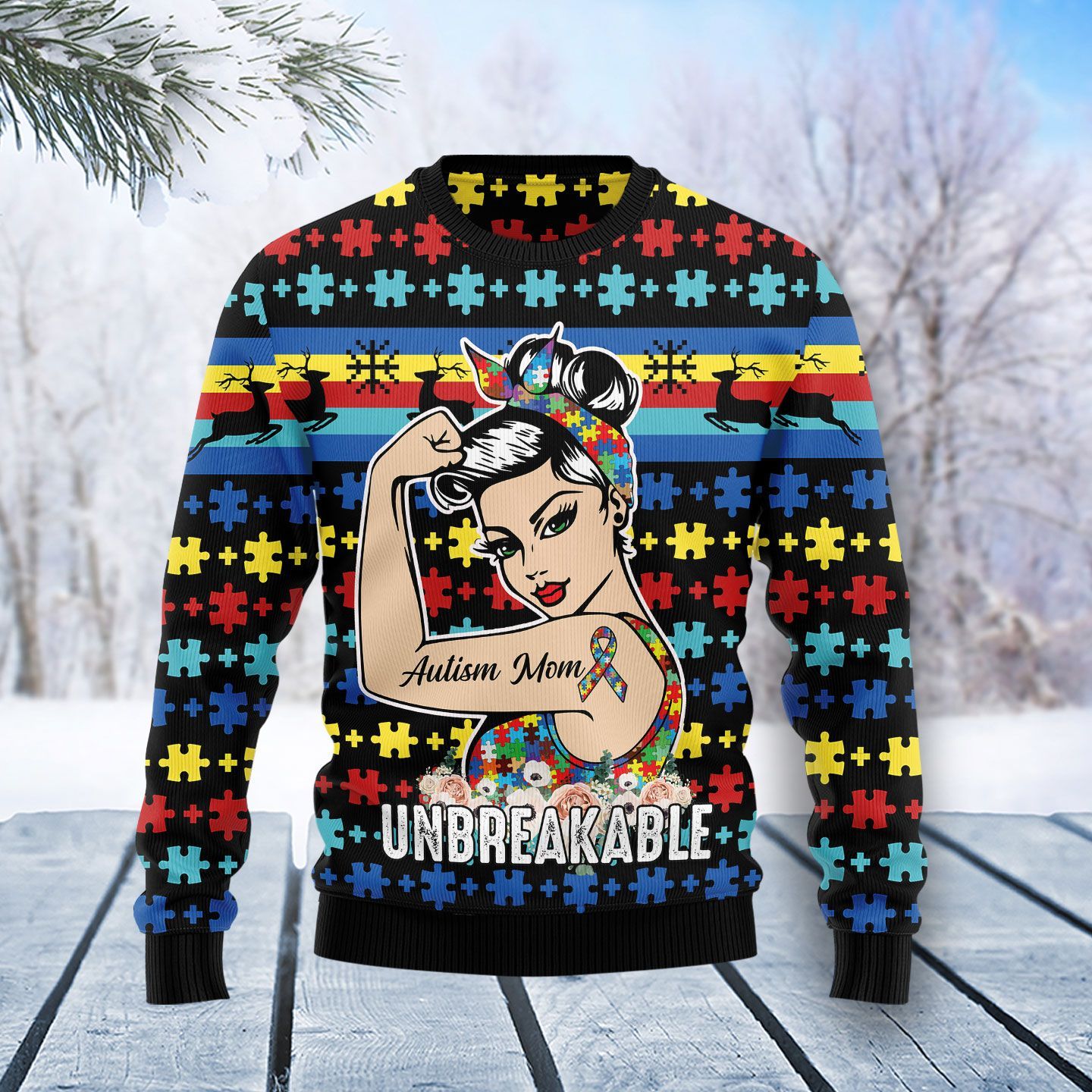Autism Mom Ugly Christmas Sweater, Christmas Ugly Sweater,Christmas Gift,Gift Christmas 2022