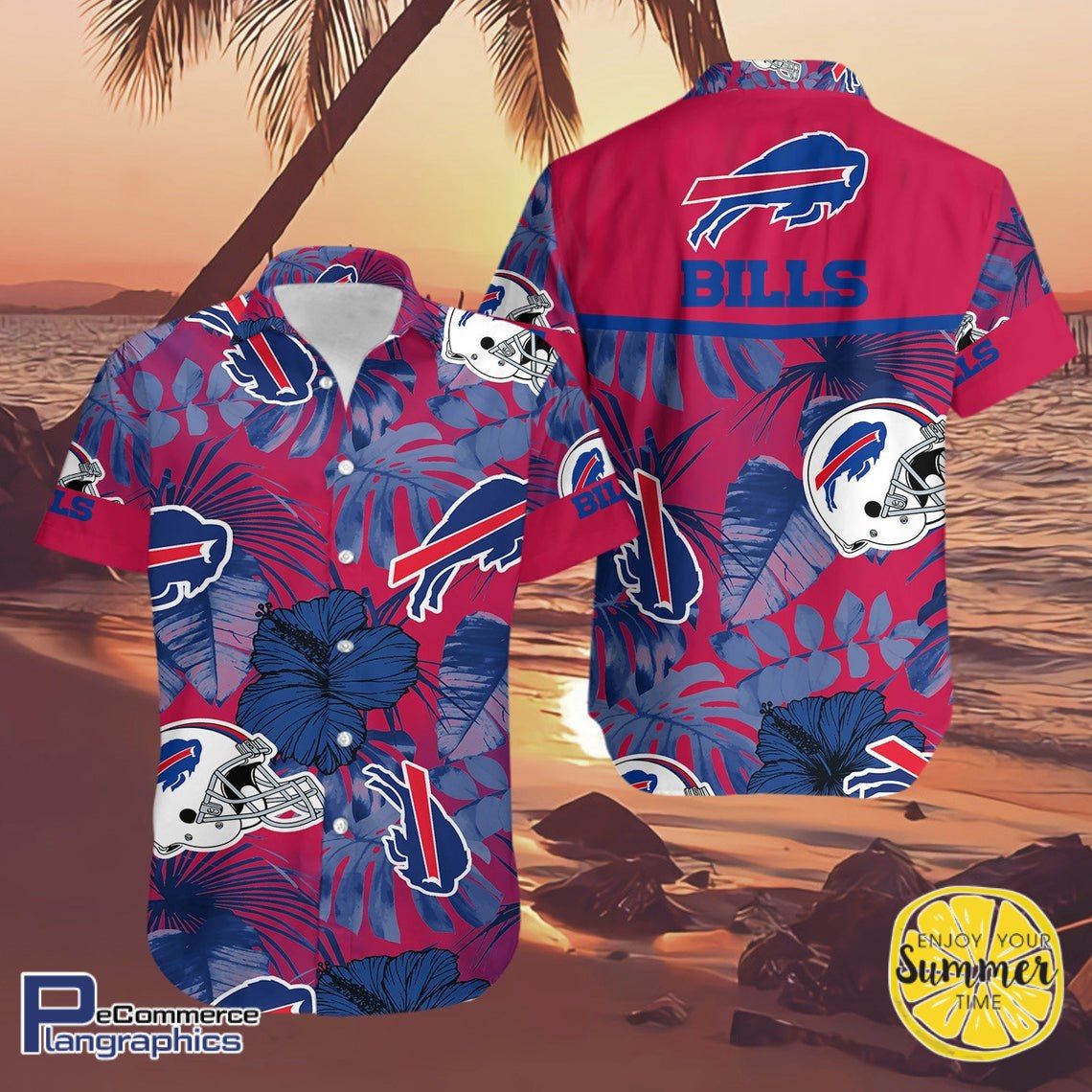 Buffalo Bills Aloha Shirt Hawaiian Aloha Shirt Hawaiian Shorts Beach Short Shirt,Hawaiian Shirt Gift, Christmas Gift