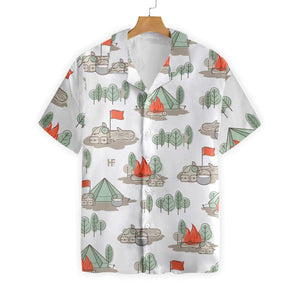 Camping And Beer Thats Why I'm Here Hawaiian Shirt, Hawaiian Shirt Gift, Christmas Gift