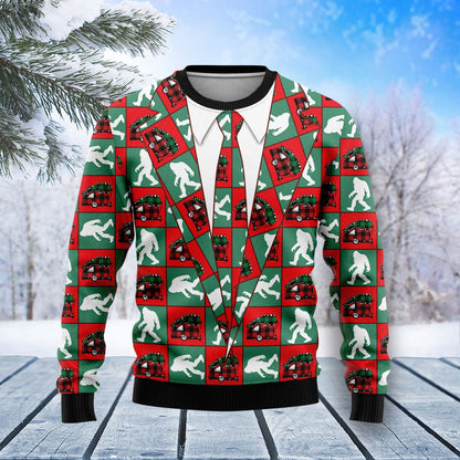 Bigfoot Camping Christmas Ugly Christmas Sweater, Christmas Ugly Sweater,Christmas Gift,Gift Christmas 2022