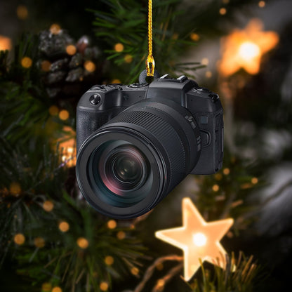 Camera Christmas Ornament, Happy Christmas Ornament, Christmas Gift, Christmas Decoration