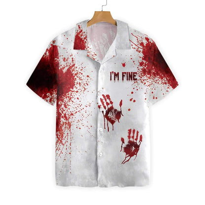 Halloween Blood Splatter Hawaiian Shirt, Hawaiian For Gift