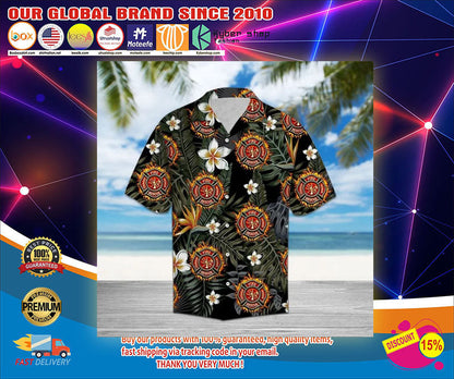 Firefighter Hawaiian Shirt, Hawaiian Shirt Gift, Christmas Gift