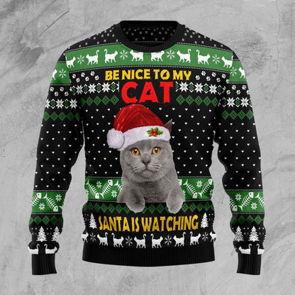 Cat Be Nice Ugly Christmas Sweater, Christmas Ugly Sweater,Christmas Gift,Gift Christmas 2022