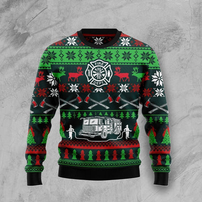 Awesome Firefighter Ugly Christmas Sweater,Christmas Ugly Sweater,Christmas Gift,Gift Christmas 2022
