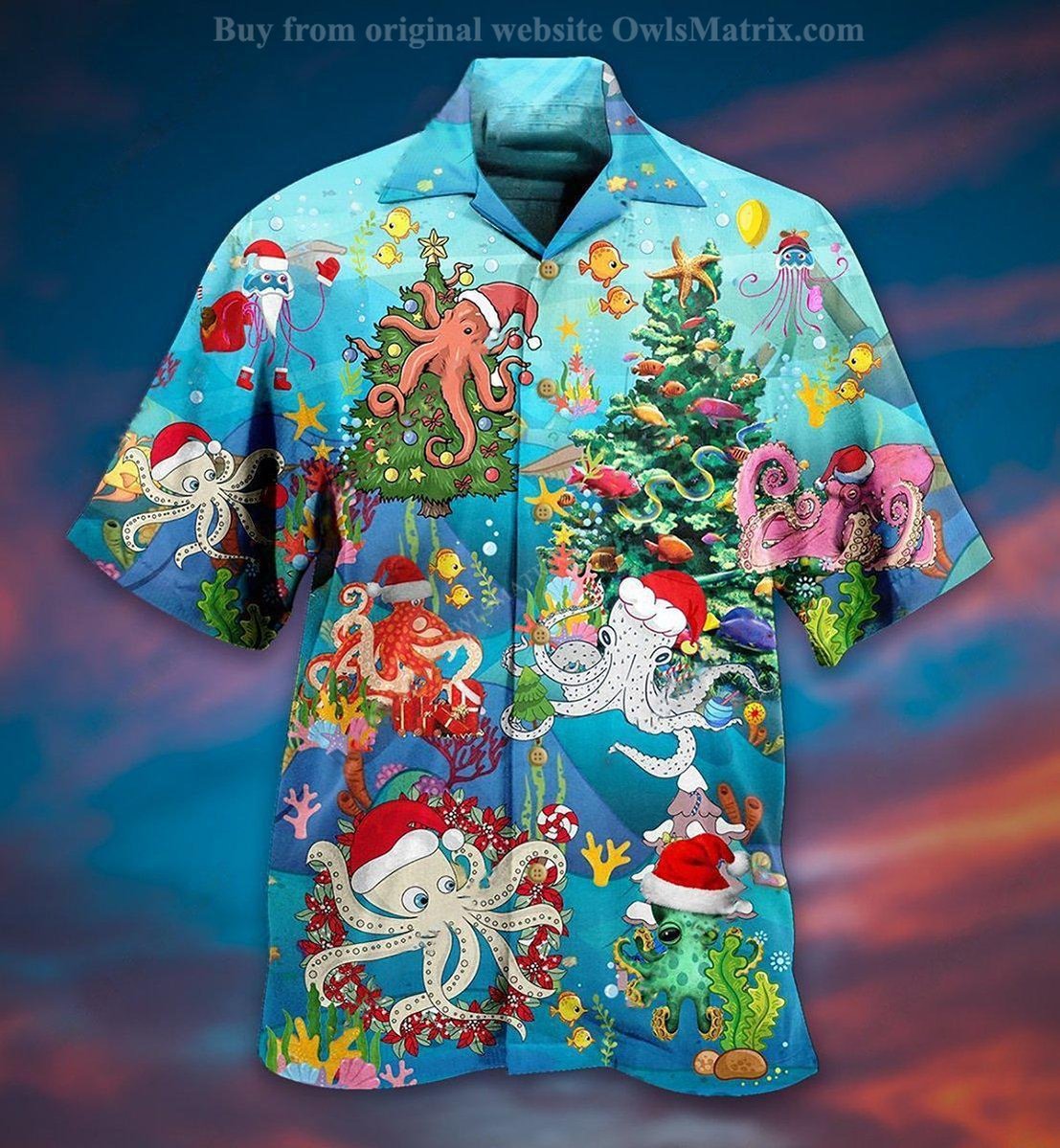Octopus Merry Xmas Limited - Hawaiian Shirt, Hawaiian Shirt Gift, Christmas Gift