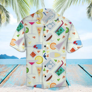 Aloha Summer With Cocktail Juice Hawaiian Shirt, Hawaiian For Gift