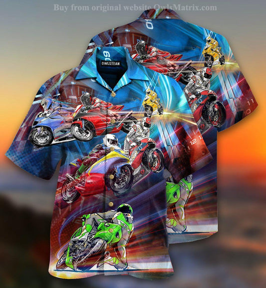 Amazing Motorcycle Racing - Hawaiian Shirt, Christmas Gift
