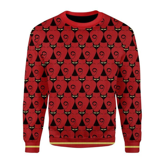 Black Cat Ugly Christmas Sweater, Christmas Ugly Sweater,Christmas Gift,Gift Christmas 2022