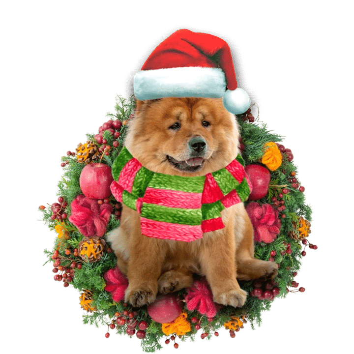Chow Chow Christmas Ornament, Christmas Shape Ornament, Happy Christmas Ornament, Christmas Gift, Christmas Decoration