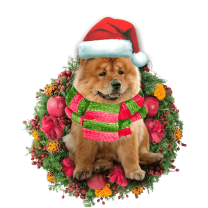 Chow Chow Christmas Ornament, Christmas Shape Ornament, Happy Christmas Ornament, Christmas Gift, Christmas Decoration
