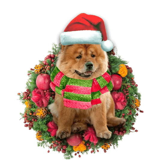 Chow Chow Christmas Ornament, Christmas Shape Ornament, Happy Christmas Ornament, Christmas Gift, Christmas Decoration