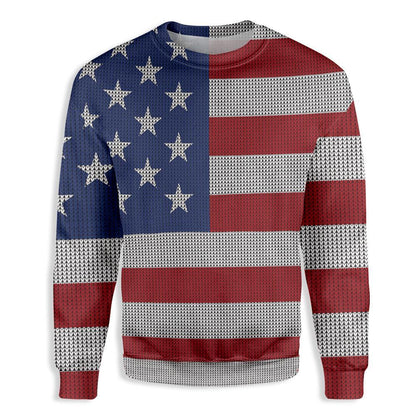 American Flag Ugly Christmas Sweater,Christmas Ugly Sweater,Christmas Gift,Gift Christmas 2022