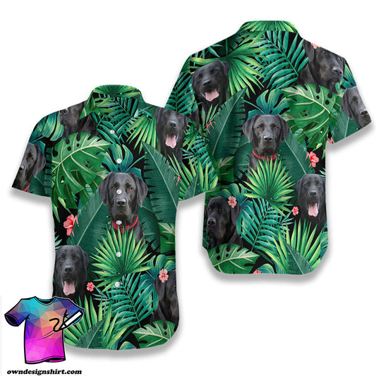 Tropical Labrador Hawaiian Shirt, Hawaiian Shirt Gift, Christmas Gift