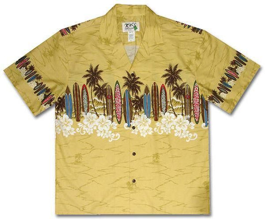 The Boardroom Yellow Hawaiian Aloha Shirt Hawaiian Shorts Beach Short Sleeve, Hawaiian Shirt Gift, Christmas Gift