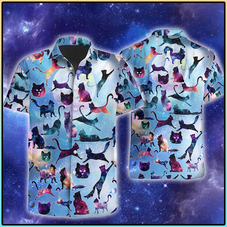 Galaxy cat hawaiian shirt, Hawaiian Shirt Gift, Christmas Gift