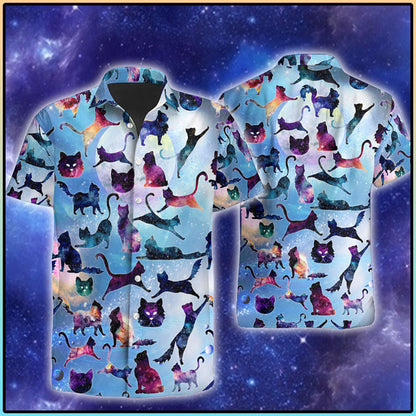 Galaxy cat hawaiian shirt, Hawaiian Shirt Gift, Christmas Gift