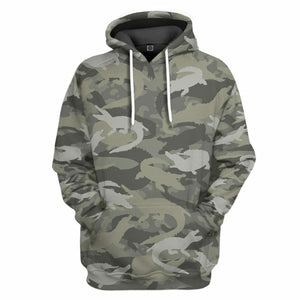 3D Crocodile Camo Custom Tshirt Hoodie Apparel