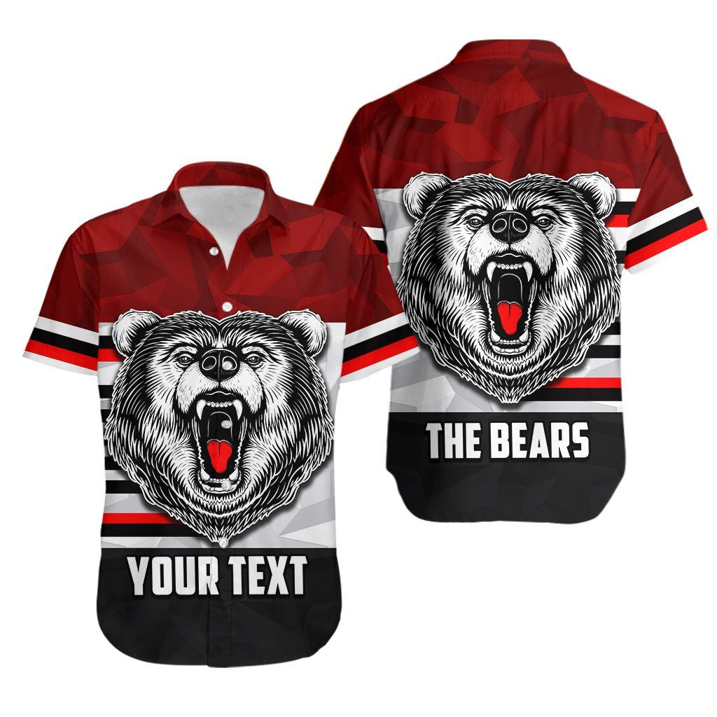North Sydney Bears Hawaiian Aloha Shirt Th4 Hawaiian Shorts Beach Short Sleeve, Hawaiian Shirt Gift, Christmas Gift