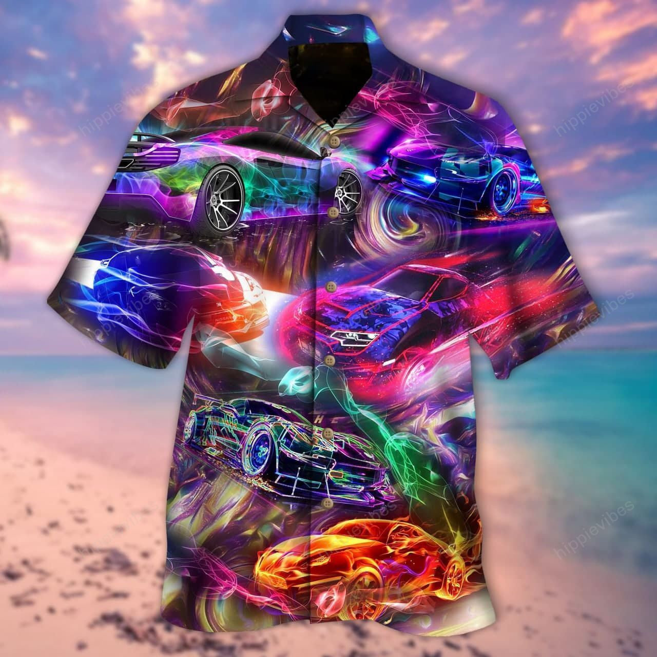 Multicolor Car Racing Is My Favorite Season Design Hawaiian Shirt, Hawaiian Shirt Gift, Christmas Gift
