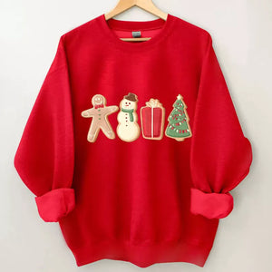 Gingerbread Cookies Sweatshirt, Christmas Sweatshirt Cute, Christmas Winter Sweatshirt