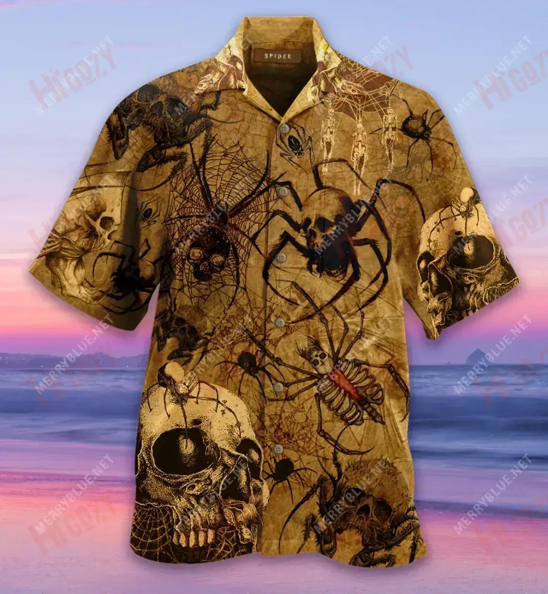 I'M Only Here For The Spiders Short Hawaiian Shirt Hobbies Hawaiian T Shirts Hawaiian Crazy Shirts Hawaiian Shirts For Men, Hawaiian Shirt Gift, Christmas Gift
