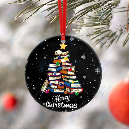 Books Merry Christmas Ornament, Christmas Ornament Gift, Christmas Gift, Christmas Decoration