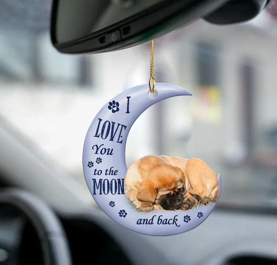 English Mastiff Moon Back English Mastiff Lover Dog Moms Two Sided Ornament,Christmas Gift,Christmas Decoration