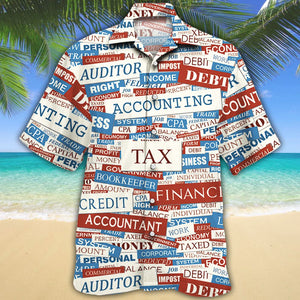 Accounting Text Gift Hawaiian Shirt, Hawaiian Shirt Gift, Christmas Gift