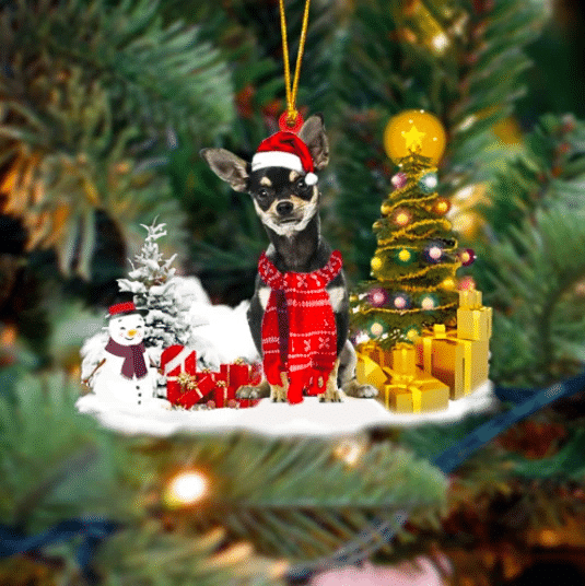 Chihuahua Christmas Ornament, Christmas Gift, Christmas Decoration