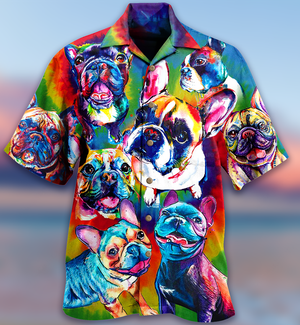 Dog Pitbull Love Color - Hawaiian Shirt, Hawaiian Shirt Gift, Christmas Gift