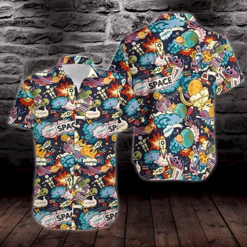 Cartoon Seamless Hawaiian Shirt, Hawaiian Shirt Gift, Christmas Gift
