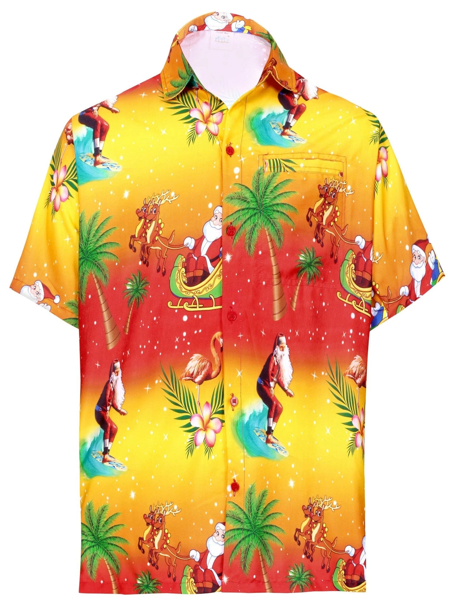 Funny Summer Season Santa Design Hawaiian Shirt,Hawaiian Shirt Gift, Christmas Gift