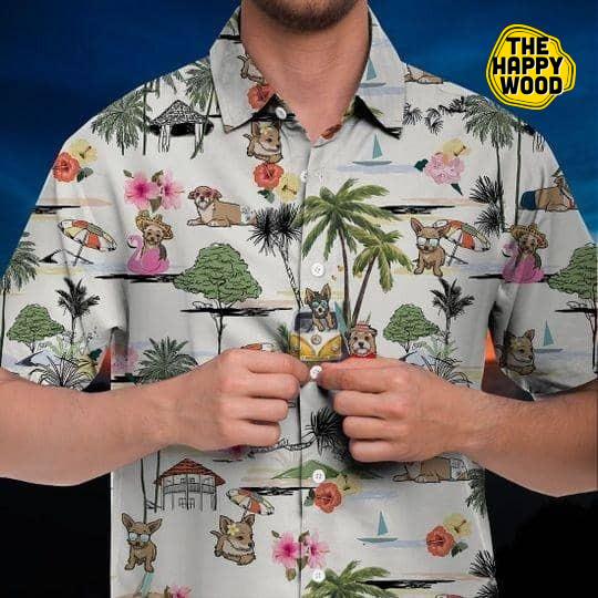 Chorkie Hawaiian Shirt Hawaiian Shirt Hawaii Beach Retro, Hawaiian Shirt Gift, Christmas Gift