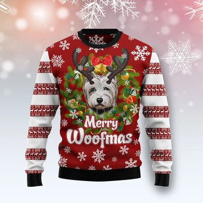 West Highland White Terrier Woofmas Ugly Christmas Sweater, Christmas Gift,Gift Christmas 2024