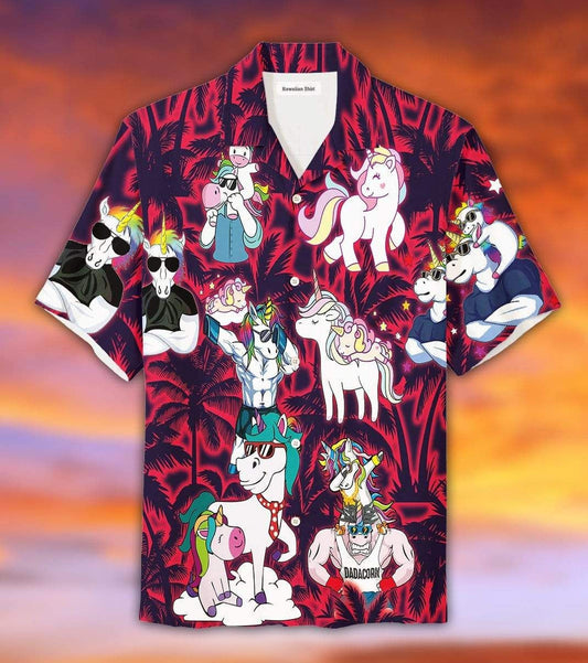 Unicorn Like Normal Dad But Much More Magical Hawaiian Shirt, Hawaiian Shirt Gift, Christmas Gift