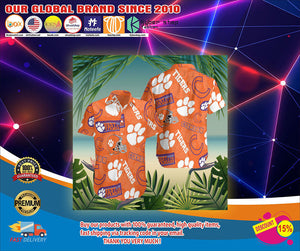 Clemson Tigers Hawaiian Shirt, Hawaiian Shirt Gift, Christmas Gift