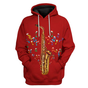 3D Saxophone Custom Tshirt Apparel