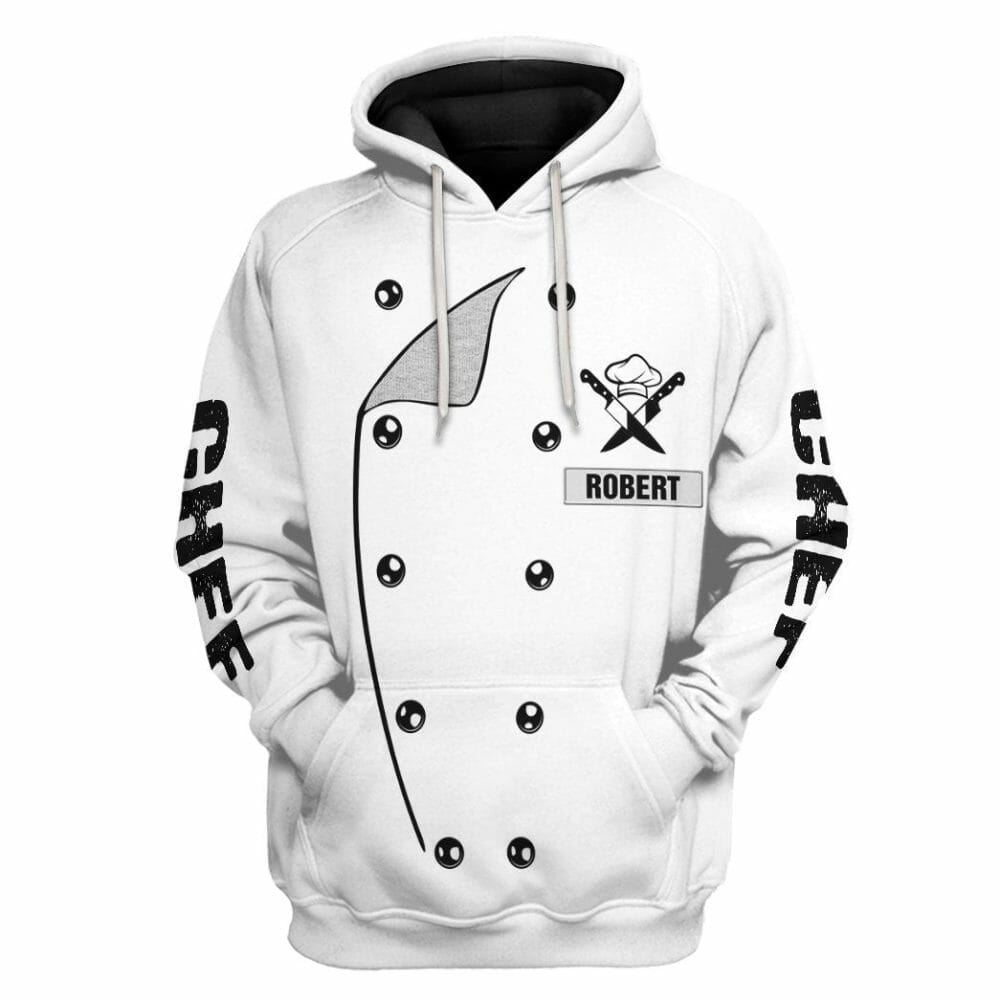 3D Chef Uniform Custom Name Tshirt Hoodie Apparel
