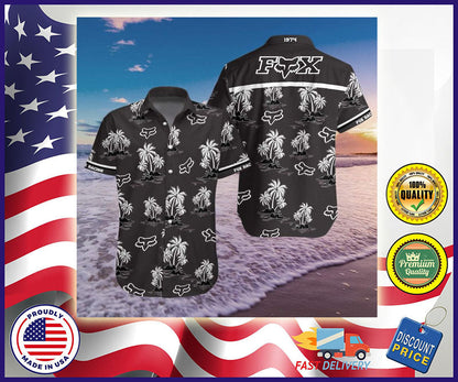 Fox Hawaiian Shirt, Hawaiian Shirt Gift, Christmas Gift
