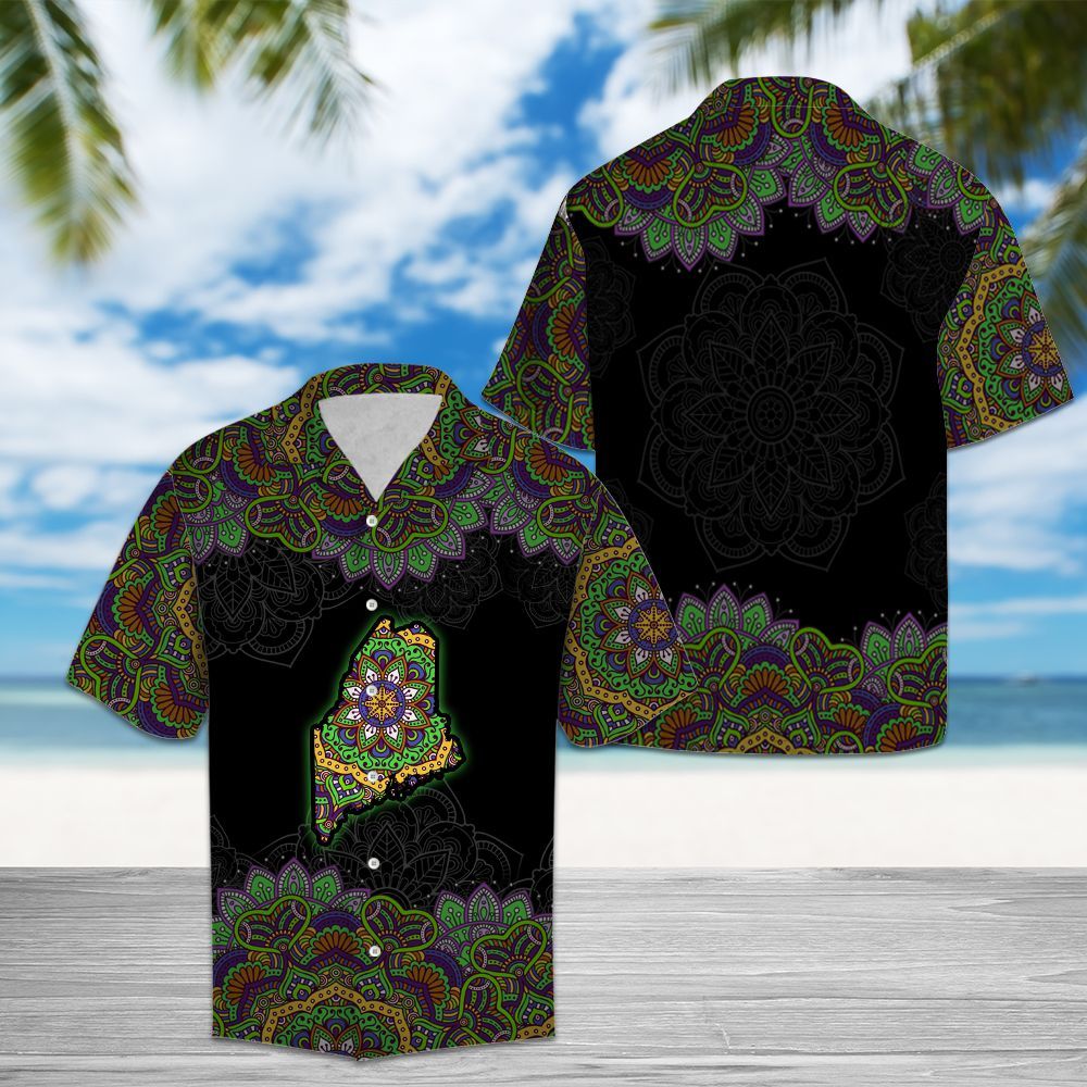 Beautiful Maine- Hawaiian Shirt,Hawaiian Shirt Gift, Christmas Gift