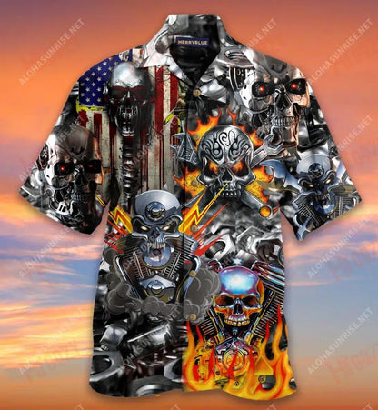 Don'T Fix Me Skull Unisex Hawaiian Shirt Ocean Short Sleeve Best Hawaiian Shirts Hawaiian Shirts For Men, Hawaiian Shirt Gift, Christmas Gift