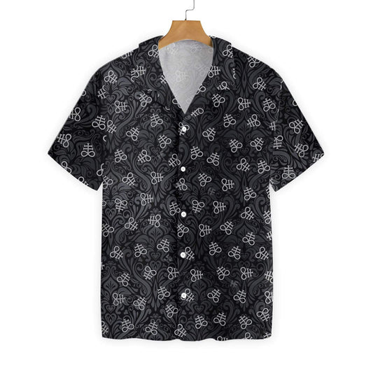 Cool Seamless Leviathan Cross Goth Design Hawaiian Shirt,Hawaiian Shirt Gift, Christmas Gift