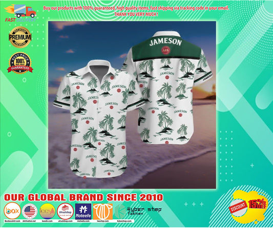 Jameson Irish Whiskey Hawaiian Shirt, Hawaiian Shirt Gift, Christmas Gift